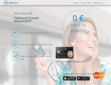 Tablet Screenshot of cashcloud-card.com